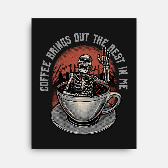 Coffee Brings Out The Best In Me-None-Stretched-Canvas-glitchygorilla