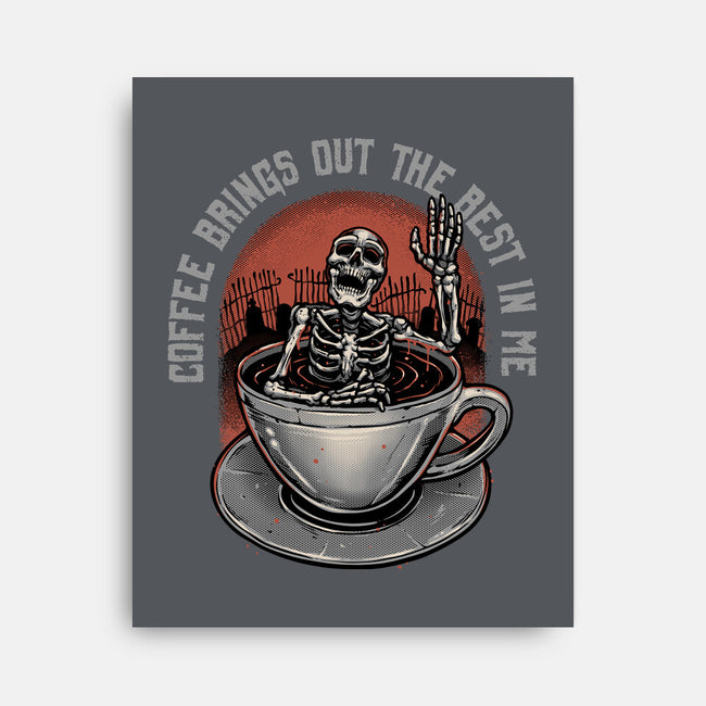 Coffee Brings Out The Best In Me-None-Stretched-Canvas-glitchygorilla