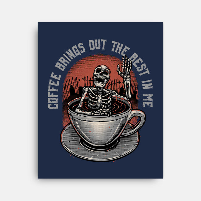 Coffee Brings Out The Best In Me-None-Stretched-Canvas-glitchygorilla