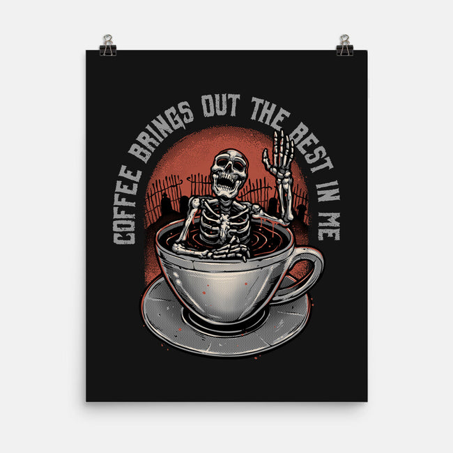 Coffee Brings Out The Best In Me-None-Matte-Poster-glitchygorilla