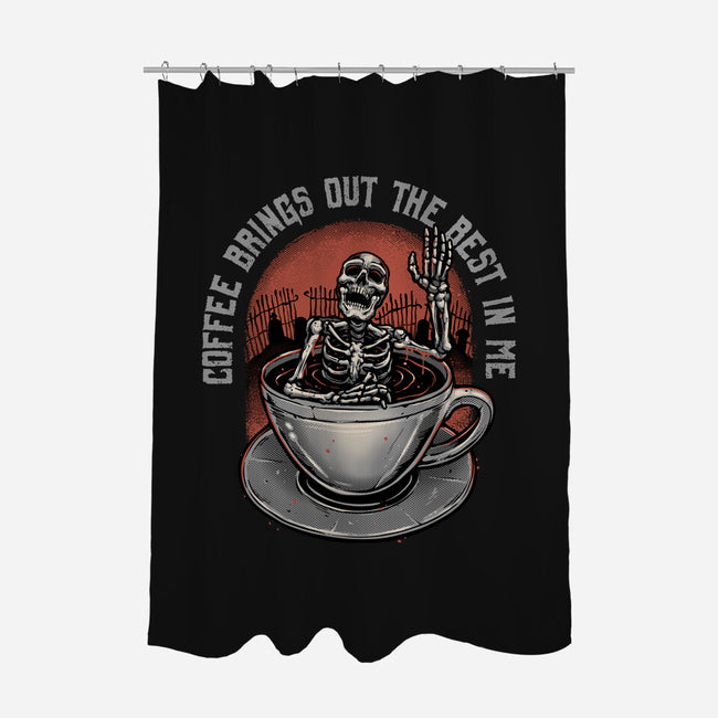 Coffee Brings Out The Best In Me-None-Polyester-Shower Curtain-glitchygorilla
