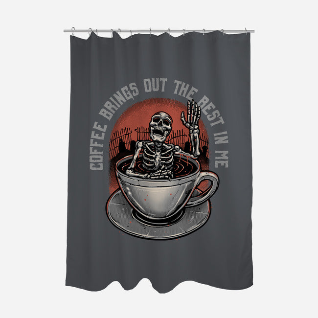 Coffee Brings Out The Best In Me-None-Polyester-Shower Curtain-glitchygorilla
