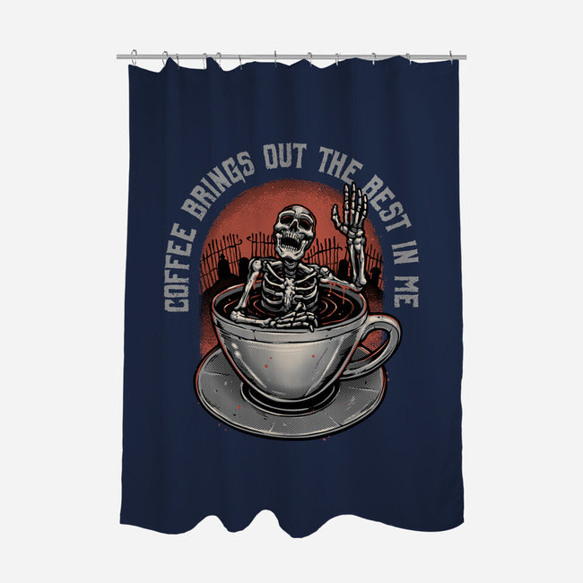 Coffee Brings Out The Best In Me-None-Polyester-Shower Curtain-glitchygorilla