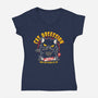 Cat Obsession-Womens-V-Neck-Tee-OPIPPI