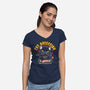 Cat Obsession-Womens-V-Neck-Tee-OPIPPI
