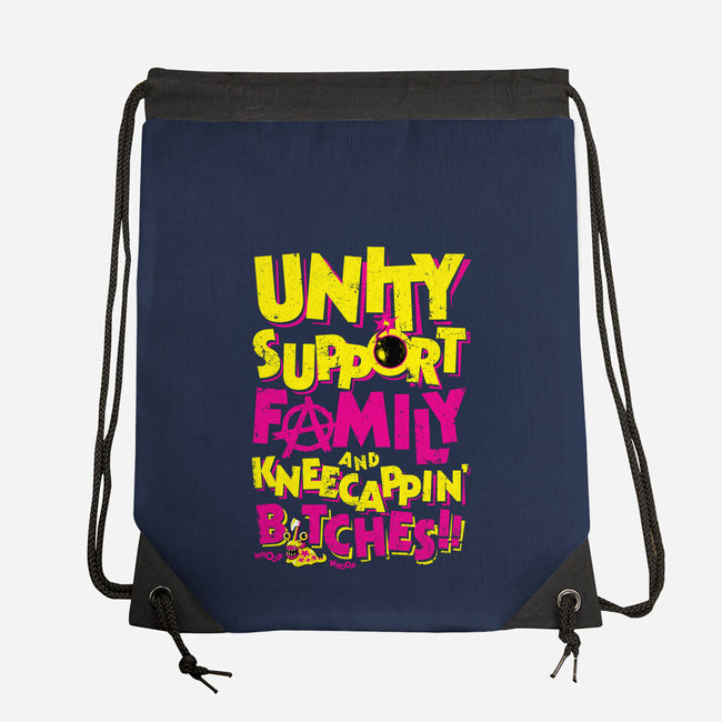 UNITY SUPPORT FAMILY-None-Drawstring-Bag-krobilad
