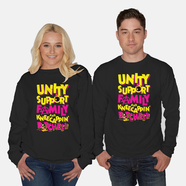 UNITY SUPPORT FAMILY-Unisex-Crew Neck-Sweatshirt-krobilad