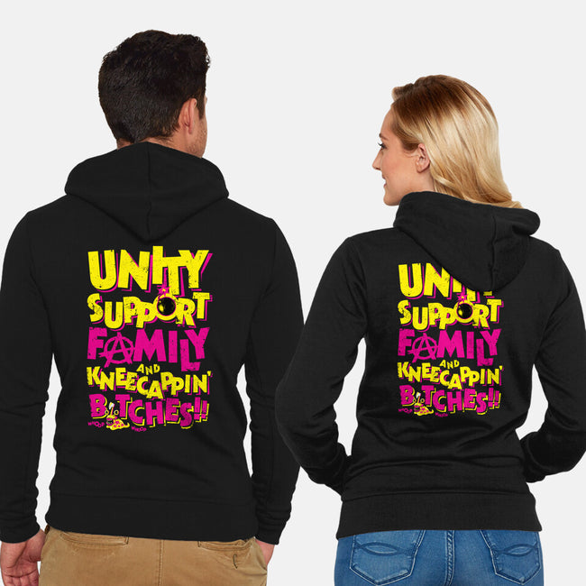 UNITY SUPPORT FAMILY-Unisex-Zip-Up-Sweatshirt-krobilad