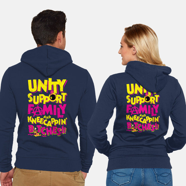 UNITY SUPPORT FAMILY-Unisex-Zip-Up-Sweatshirt-krobilad