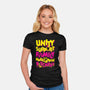 UNITY SUPPORT FAMILY-Womens-Fitted-Tee-krobilad