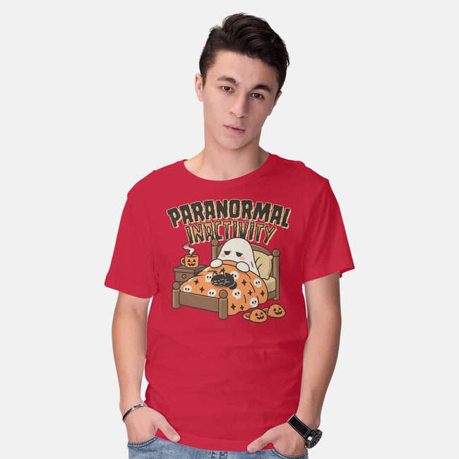 Spooky Paranormal Inactivity-Mens-Basic-Tee-Popnotic
