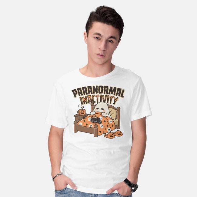 Spooky Paranormal Inactivity-Mens-Basic-Tee-Popnotic