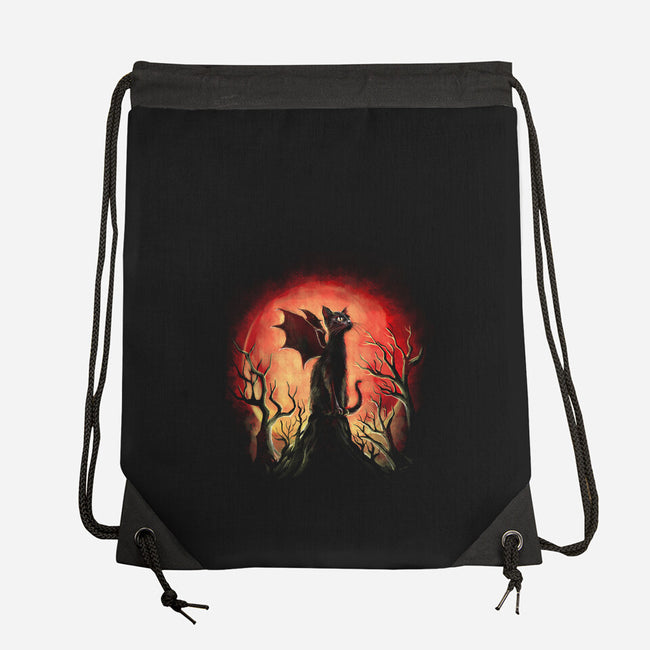 Dragon Cat-None-Drawstring-Bag-zascanauta