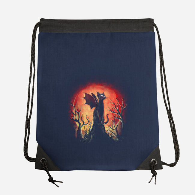 Dragon Cat-None-Drawstring-Bag-zascanauta
