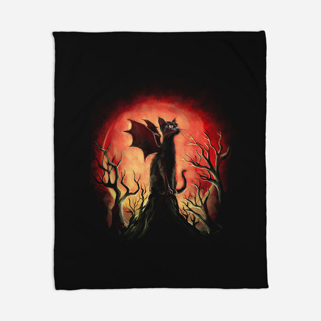Dragon Cat-None-Fleece-Blanket-zascanauta