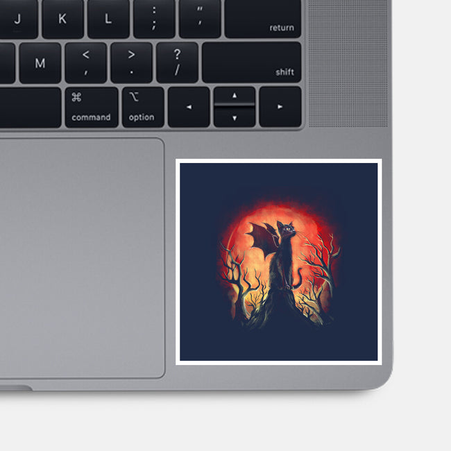 Dragon Cat-None-Glossy-Sticker-zascanauta