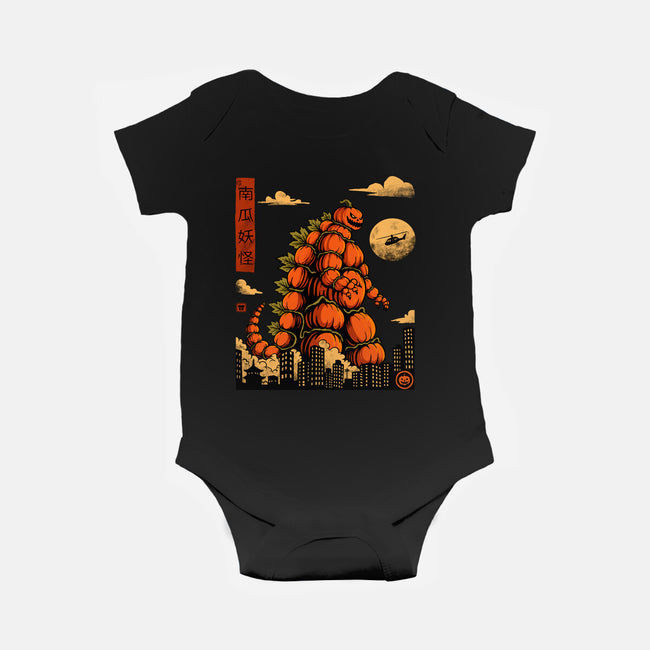 Pumpkin Kaiju-Baby-Basic-Onesie-erion_designs