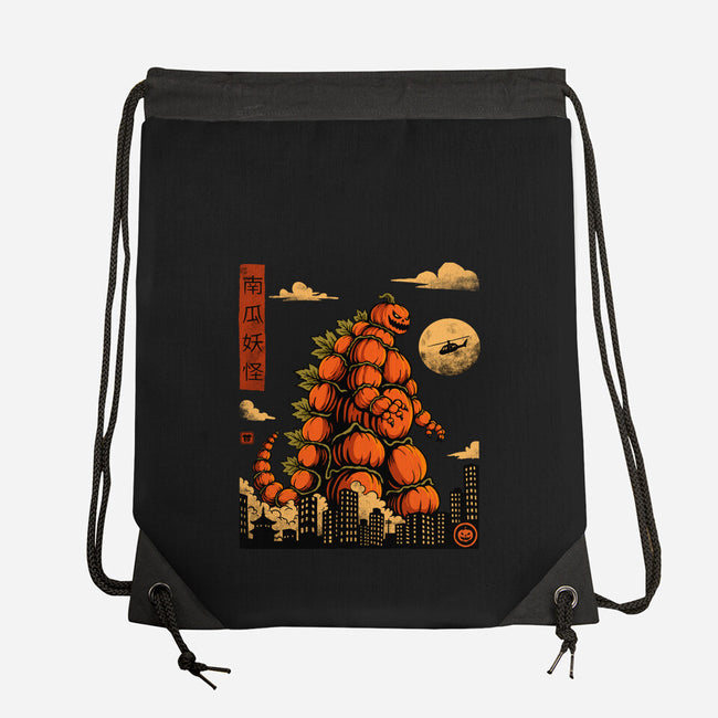 Pumpkin Kaiju-None-Drawstring-Bag-erion_designs