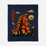 Pumpkin Kaiju-None-Fleece-Blanket-erion_designs