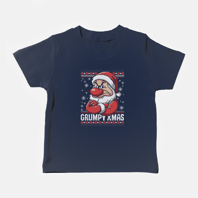 Grumpy Christmas-Baby-Basic-Tee-NemiMakeit