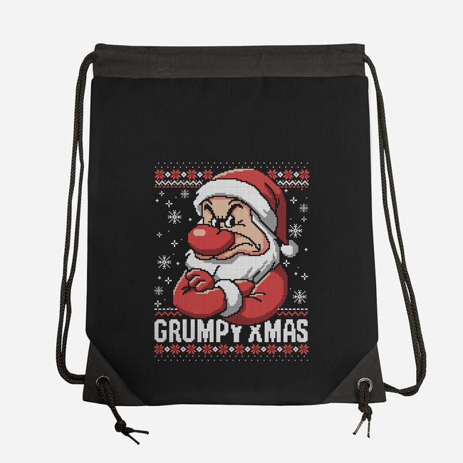 Grumpy Christmas-None-Drawstring-Bag-NemiMakeit