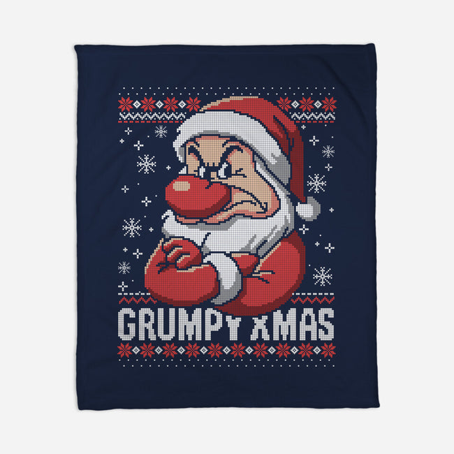 Grumpy Christmas-None-Fleece-Blanket-NemiMakeit