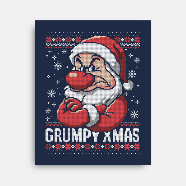 Grumpy Christmas-None-Stretched-Canvas-NemiMakeit