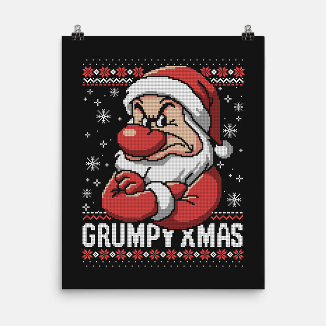 Grumpy Christmas-None-Matte-Poster-NemiMakeit