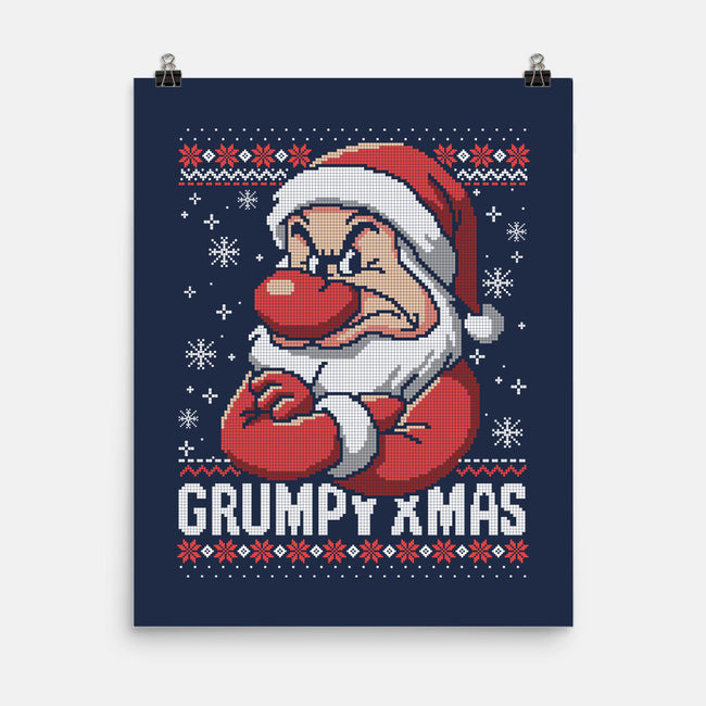 Grumpy Christmas-None-Matte-Poster-NemiMakeit