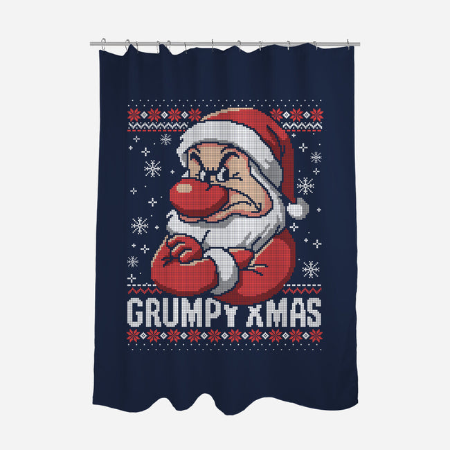 Grumpy Christmas-None-Polyester-Shower Curtain-NemiMakeit
