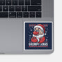 Grumpy Christmas-None-Glossy-Sticker-NemiMakeit