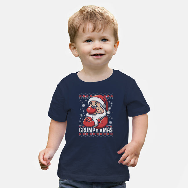 Grumpy Christmas-Baby-Basic-Tee-NemiMakeit