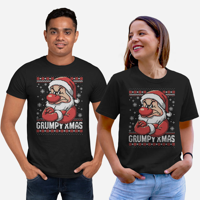 Grumpy Christmas-Unisex-Basic-Tee-NemiMakeit