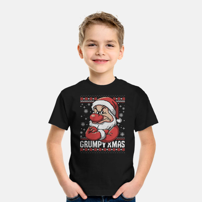 Grumpy Christmas-Youth-Basic-Tee-NemiMakeit