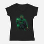 Star Sector Protector-Womens-V-Neck-Tee-Astrobot Invention