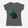 Star Sector Protector-Womens-V-Neck-Tee-Astrobot Invention