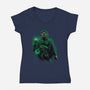 Star Sector Protector-Womens-V-Neck-Tee-Astrobot Invention