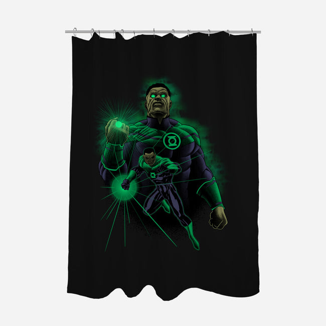Star Sector Protector-None-Polyester-Shower Curtain-Astrobot Invention