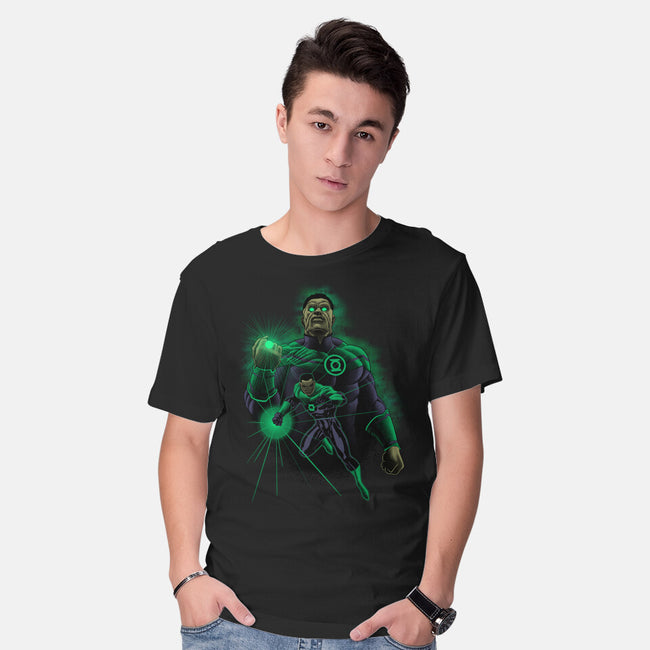 Star Sector Protector-Mens-Basic-Tee-Astrobot Invention