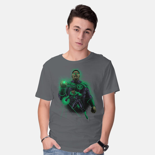 Star Sector Protector-Mens-Basic-Tee-Astrobot Invention