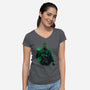Star Sector Protector-Womens-V-Neck-Tee-Astrobot Invention