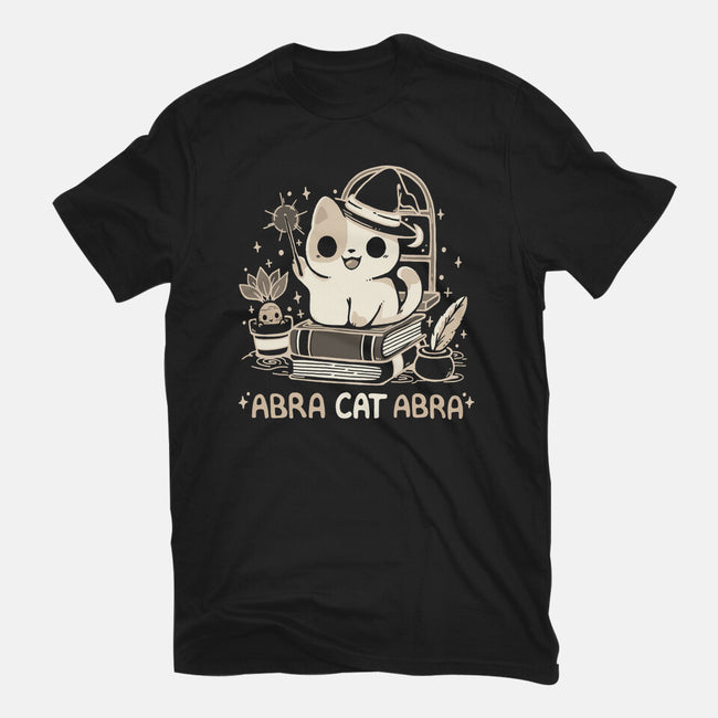 Abracatabra Magic Cat-Womens-Basic-Tee-Vallina84