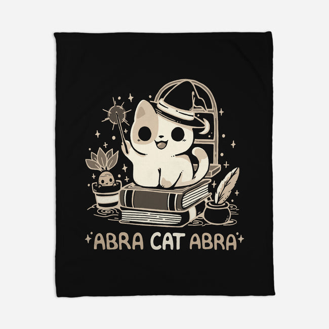 Abracatabra Magic Cat-None-Fleece-Blanket-Vallina84