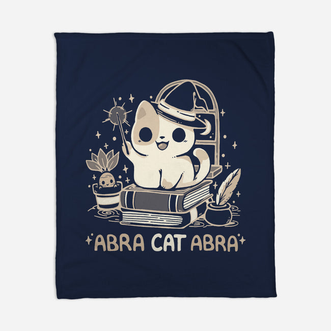 Abracatabra Magic Cat-None-Fleece-Blanket-Vallina84