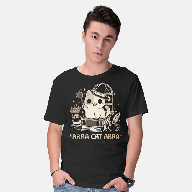 Abracatabra Magic Cat-Mens-Basic-Tee-Vallina84