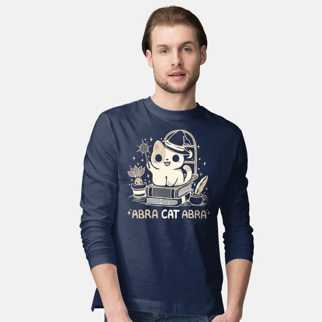 Abracatabra Magic Cat-Mens-Long Sleeved-Tee-Vallina84
