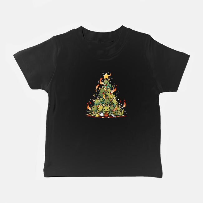 Christmas Tree Dragons-Baby-Basic-Tee-Vallina84