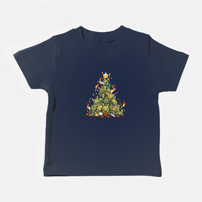 Christmas Tree Dragons-Baby-Basic-Tee-Vallina84