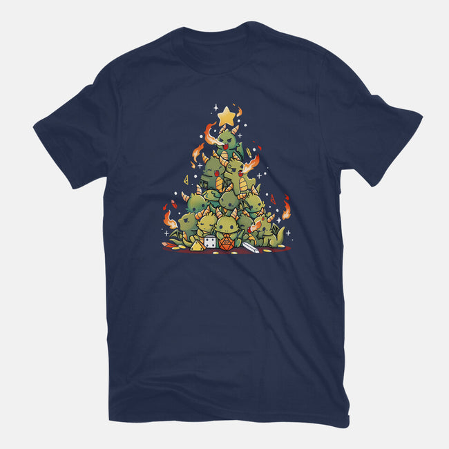 Christmas Tree Dragons-Mens-Heavyweight-Tee-Vallina84