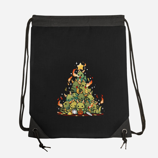 Christmas Tree Dragons-None-Drawstring-Bag-Vallina84